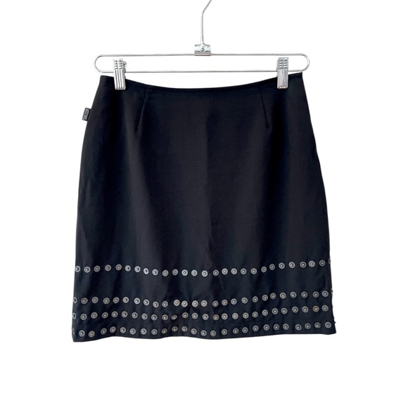 Moschino Jeans Grommet Skirt Size 4 - Picture 1 of 9